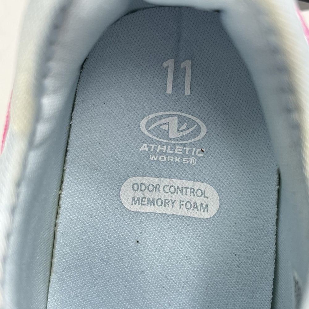Athletic Works Jogger Sneakers Toddler Girl Size 11 Blue PinkComfort Rubber Sole - Picture 6 of 12
